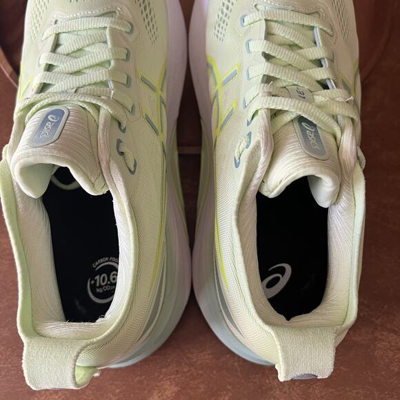 Asics Womens Gel Kayano 31 Yellow Road Running Shoes Sneakers Size 9.5 Wide - Picture 15 of 16